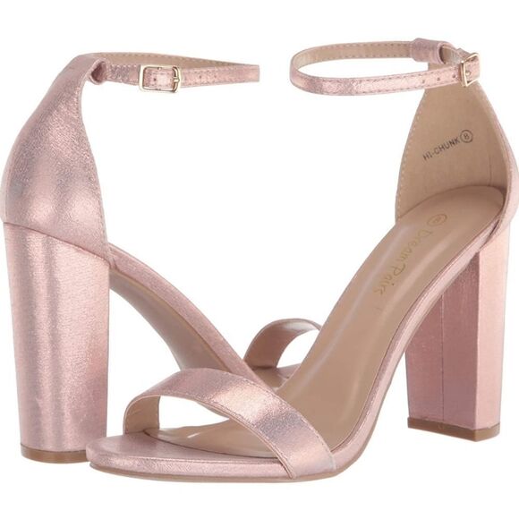 DREAM PAIRS Women's Hi-Chunk High Heel Pump Sandals - Picture 1 of 2